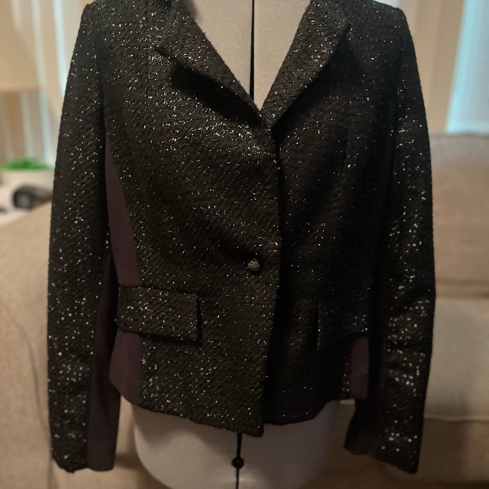 Worthington Black Blazer Classic Structured Design